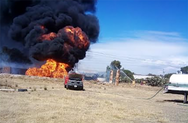 Por más de siete hora realizarán quema controlada en gasoducto en Quecholac 