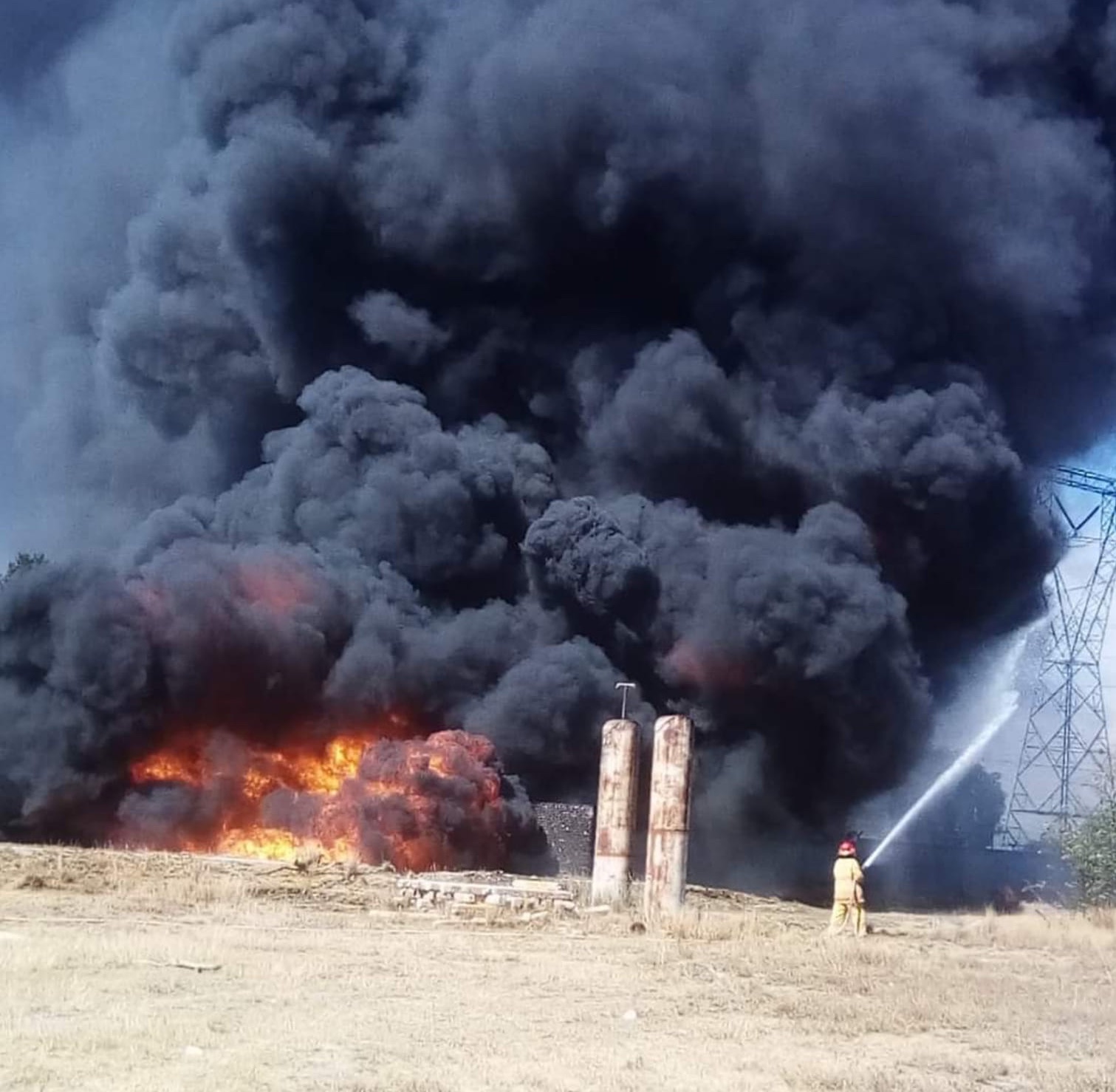 Se realiza tercera quema controlada de Gas Natural en Quecholac 
