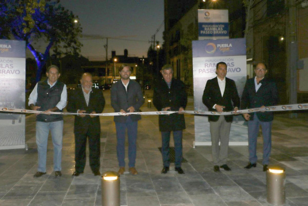 Inauguran ramblas del Paseo Bravo