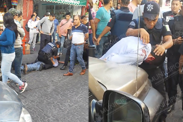 Comerciantes casi lincha a presunto asaltante del Centro Histórico