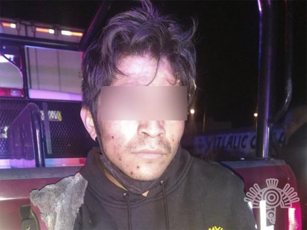 Cae asaltante de transporte de carga en la México-Puebla