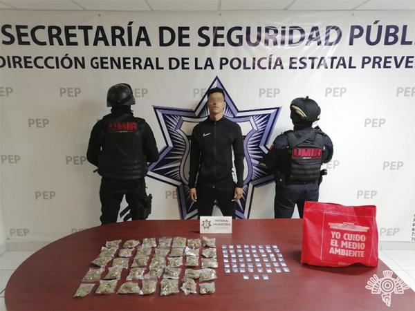 Cae El Ray, operador de El Moi con 86 dosis de droga en Puebla
