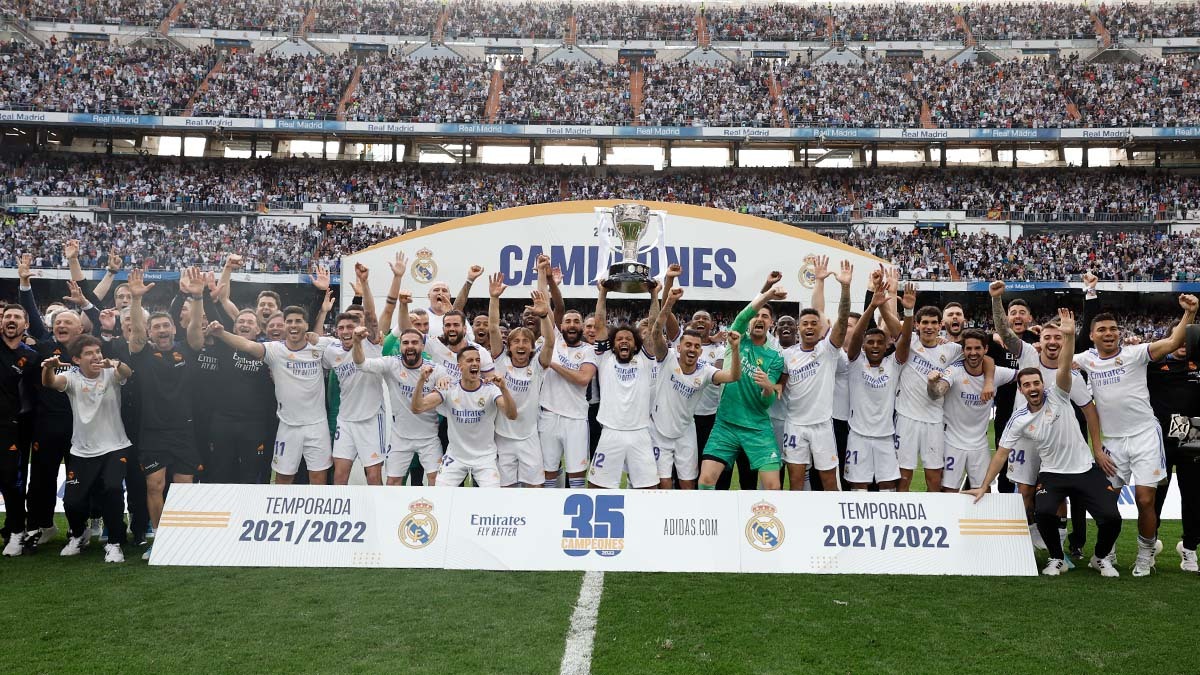 Tras golear al Español Real Madrid es campeón de LaLiga