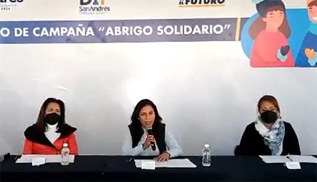 Anuncian campaña Abrigo Solidario en San Andrés Cholula
