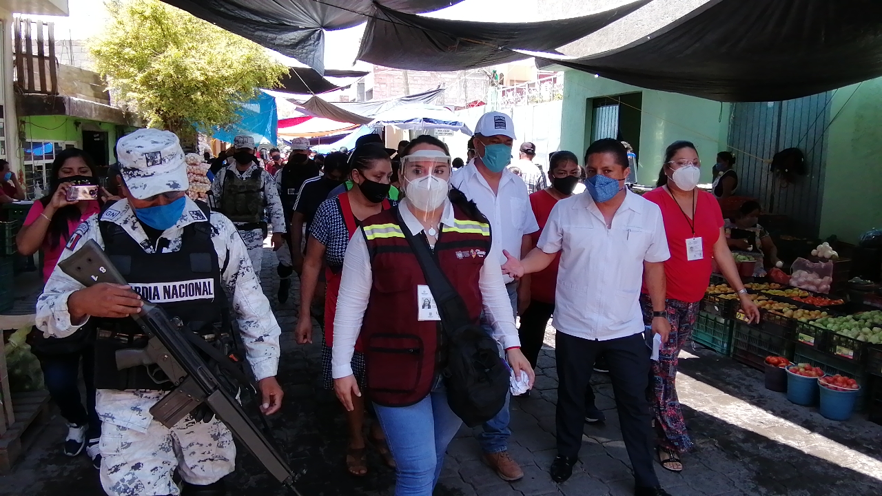 Ayuntamiento de Tehuacán y Guardia Nacional hacen operativo en La Purísima 