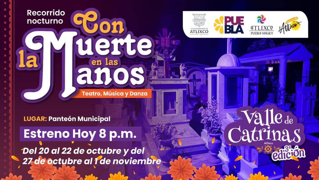 Cartelera cultural de Atlixco para este fin de semana