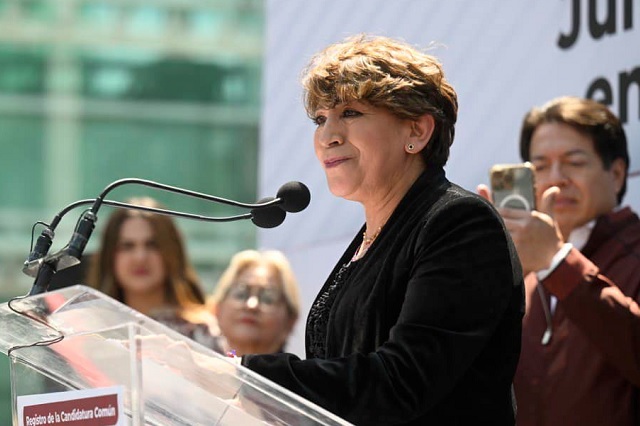 Céspedes felicita a Delfina Gómez por su triunfo en el Estado de México