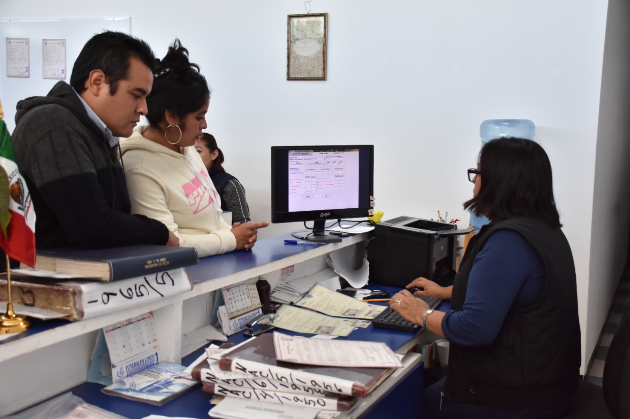 Registro civil de Texmelucan reanuda labores