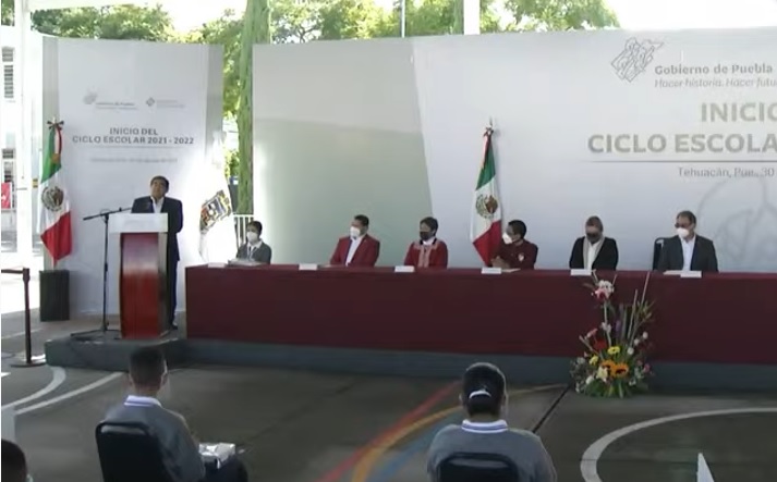 Inauguran ciclo escolar en Puebla con quinta parte de alumnos
