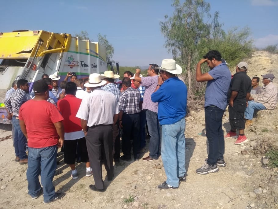 Ratifican acuerdo con Texcala y evitar cierre de acceso al relleno sanitario