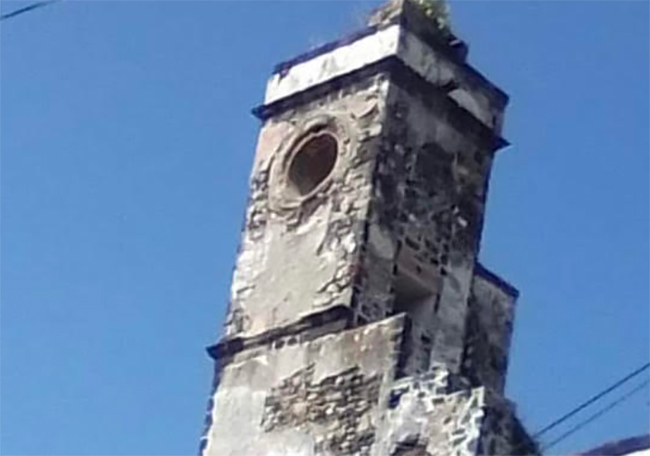 Desaparece reloj de ex convento de San Francisco en Atlixco