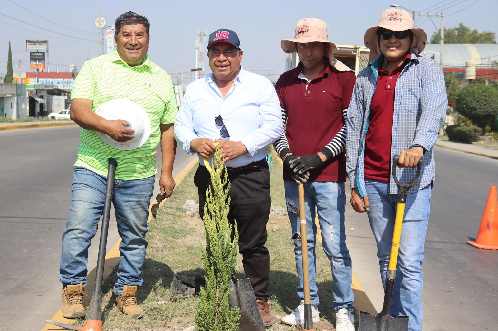 Reforesta De la Rosa Camellón Central de la federal a Amozoc