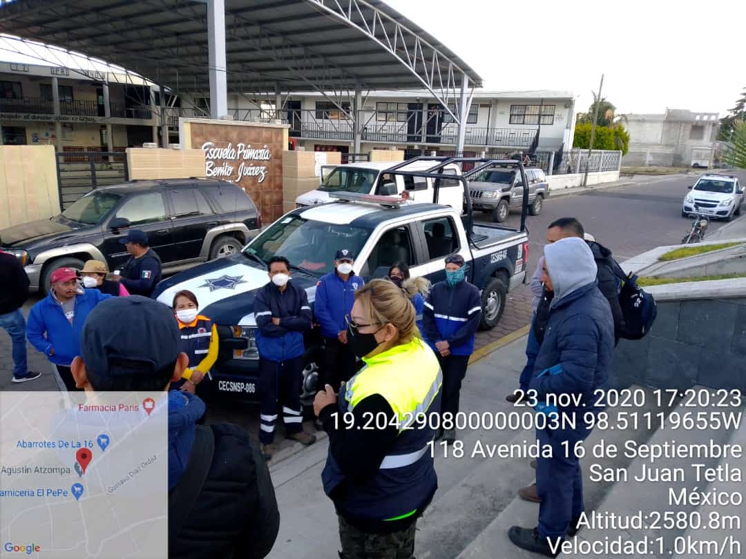 Rescatan a hombre extraviado en zona montañosa de Chiautzingo