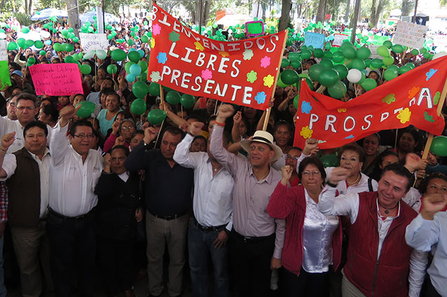 Se reúnen delegados con pobladores de 11 municipios