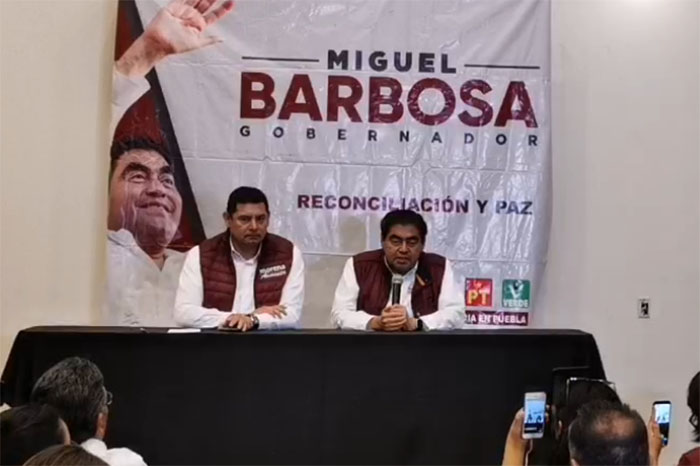 EN VIVO Barbosa y Armenta dan conferencia de prensa tras limar asperezas 