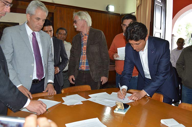 San Pedro firma acuerdos para preservar zona arqueológica