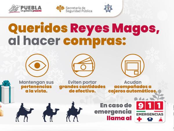 SSP emite recomendaciones para el Día de Reyes Magos