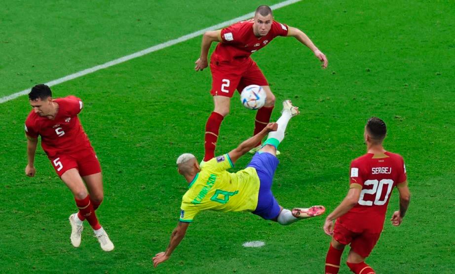 Gol de Richarlison, el mejor del Mundial de Qatar 2022