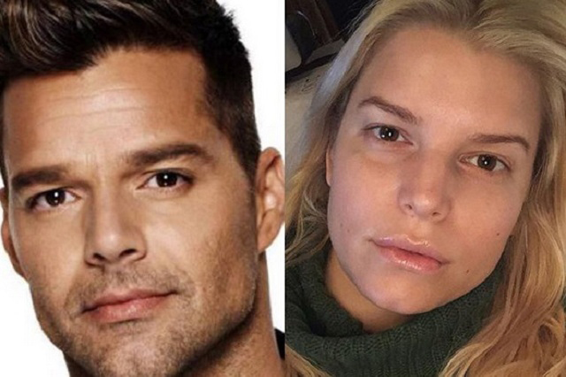 Jessica Simpson encantada de ser hermana gemela de Ricky Martin