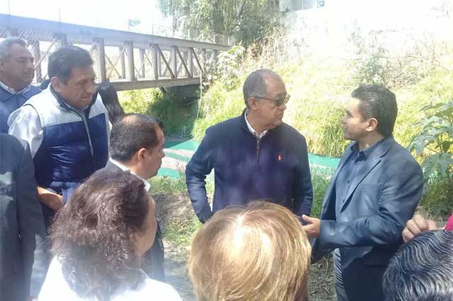 Pide edil de Texmelucan que Conagua intervenga contra contaminación de río