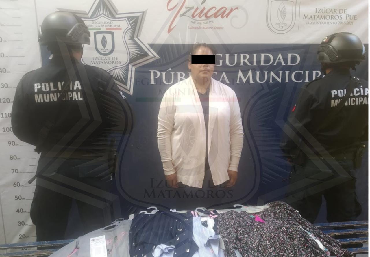 Flor quiso robar ropa en tienda y la aprehenden en Izúcar