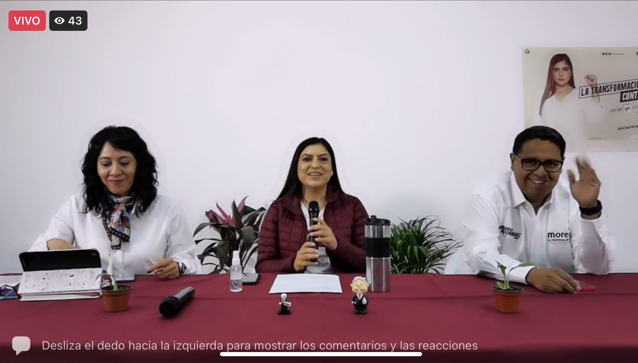 Consolidar licitaciones en vivo propone Claudia Rivera