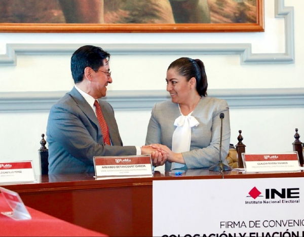 Rivera y el INE firman convenio de colaboración
