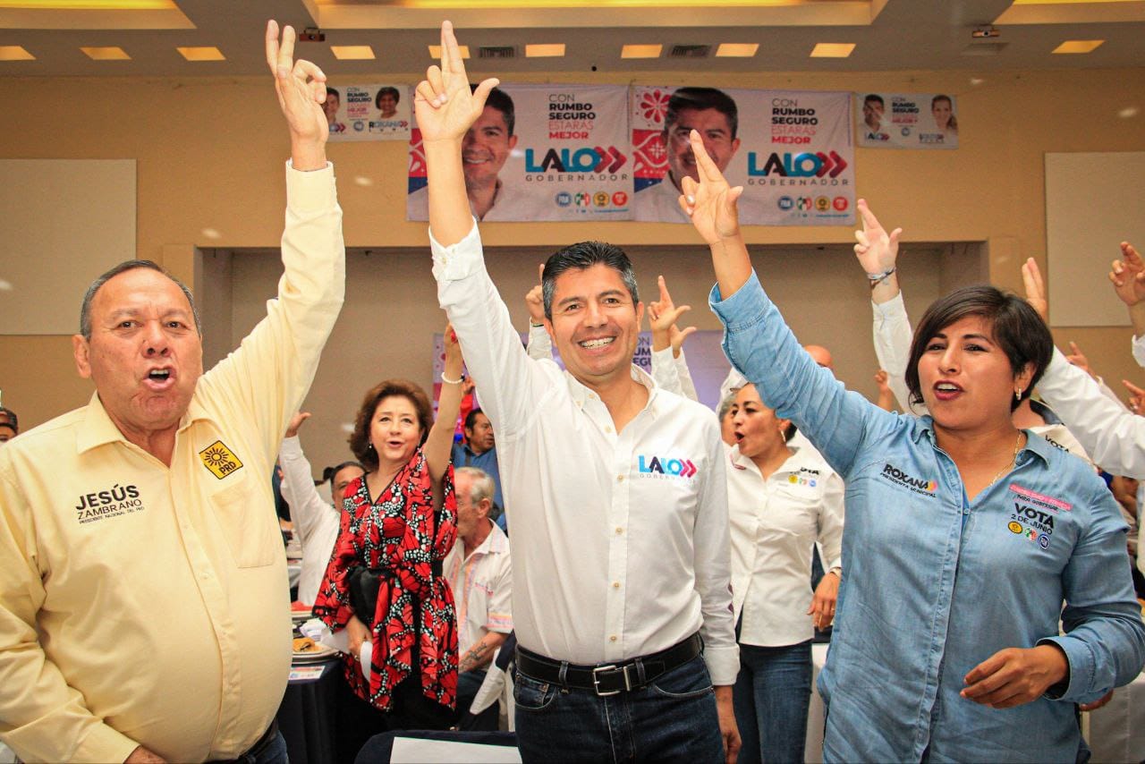 Aspirantes a la presidencia municipal de San Pedro Cholula se suman a Rivera y Luna