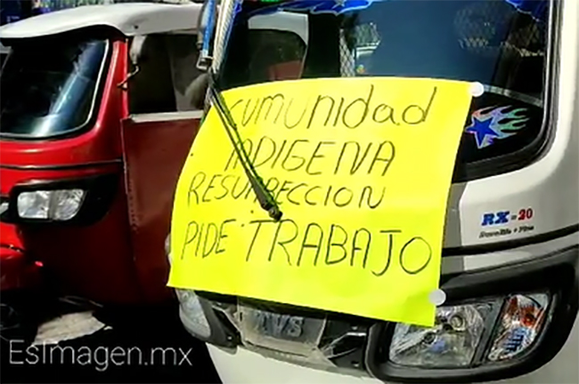 Mototaxistas de La Resurrección piden a Rivera permiso para circular  