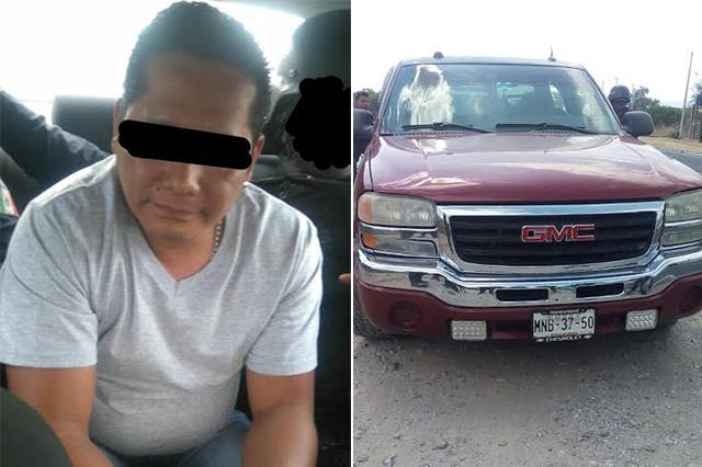 Detienen en Yehualtepec a familia que viajaba en camioneta robada
