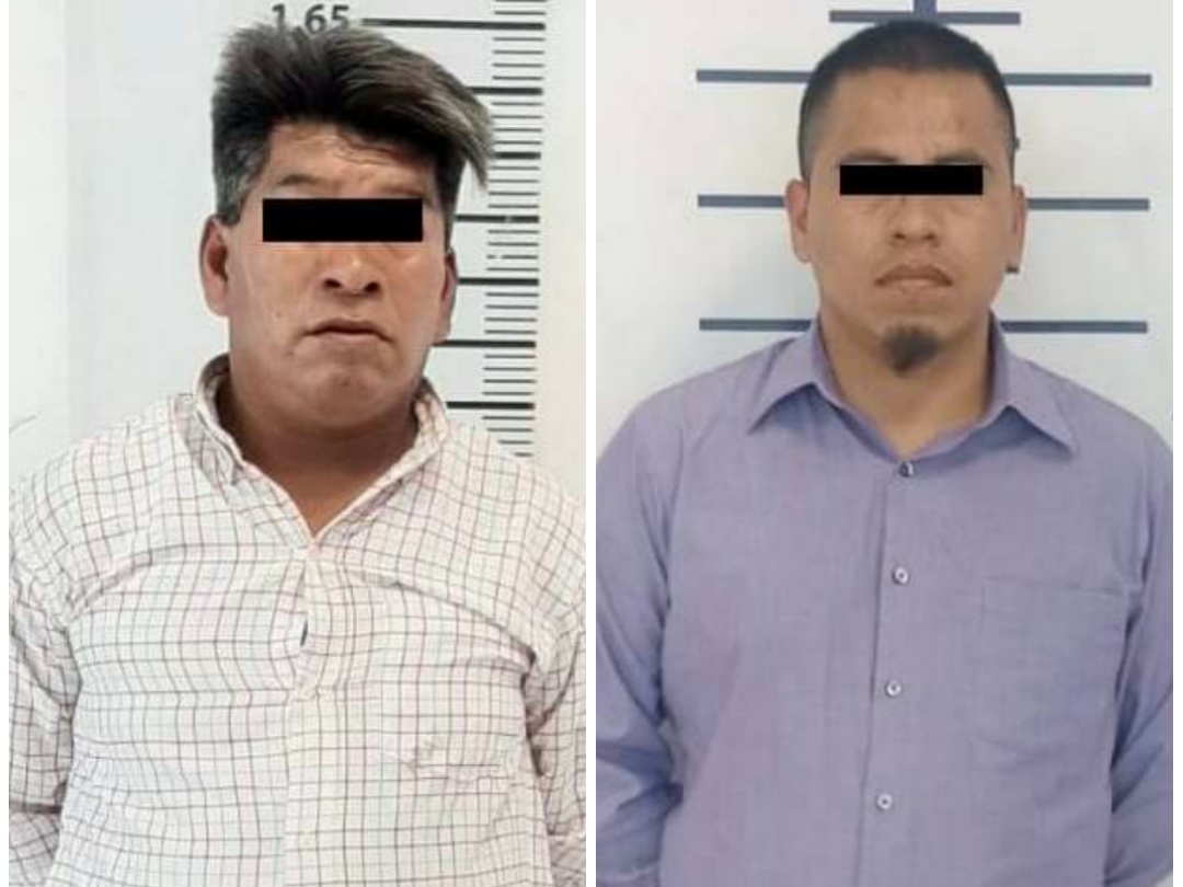 Detienen a dos en Tlaxcalancingo por robo a transporte