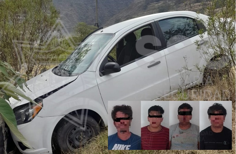 Intentan robar camioneta en Puebla, huyen a Tlaxcala y los atrapan
