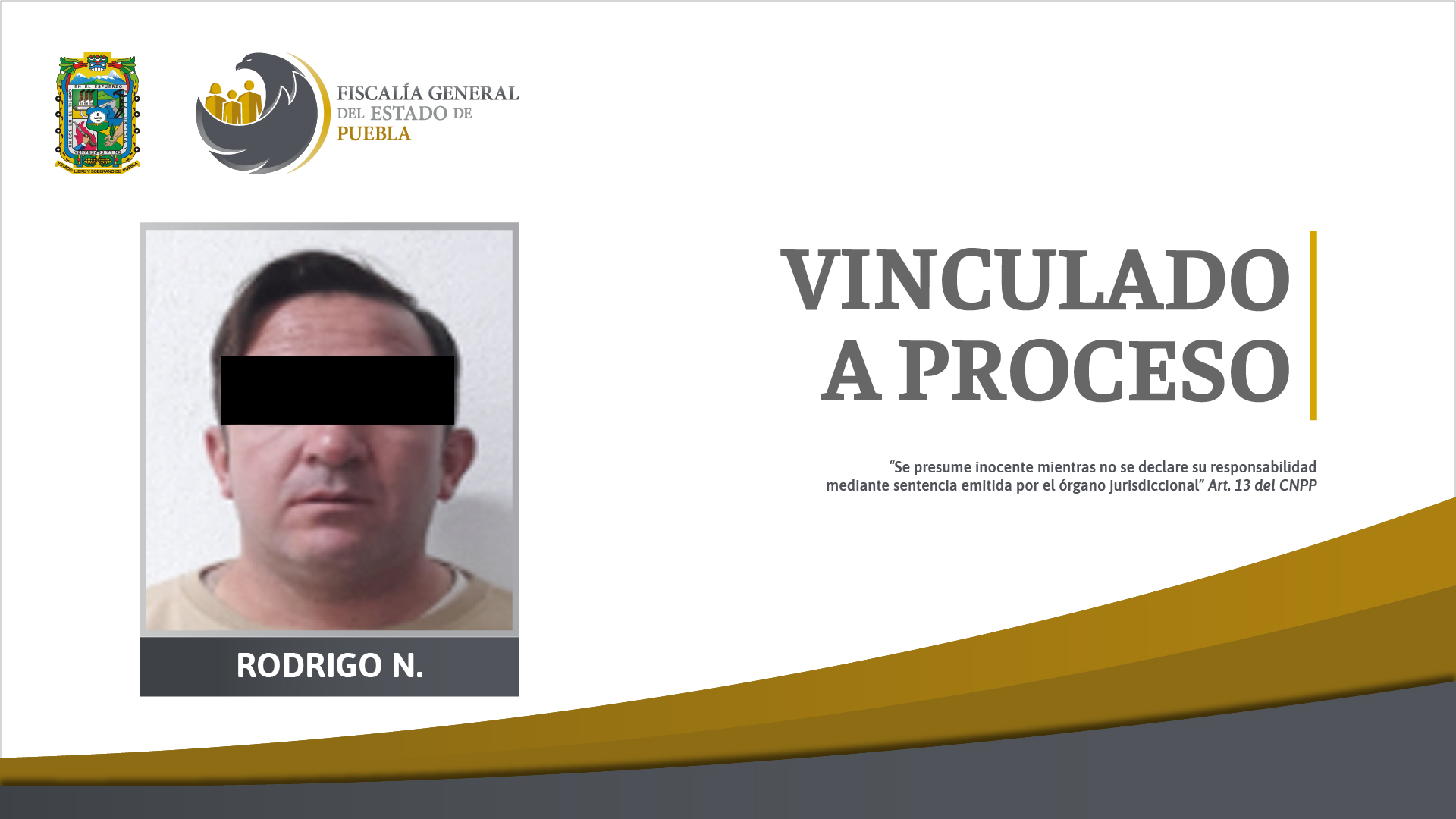 Cae Rodrigo tras cobrar 500 mil pesos por un secuestro en Puebla