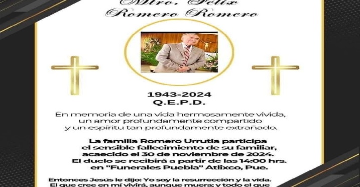 Muere Félix Romero, profesor emblemático de Atlixco