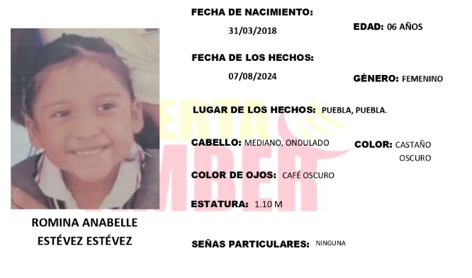 Romina de 6 años desapareció en la colonia Bosques de San Sebastián