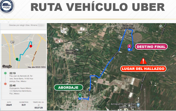 El conductor de Uber asesinado en Huejotzingo tomó una vía alterna