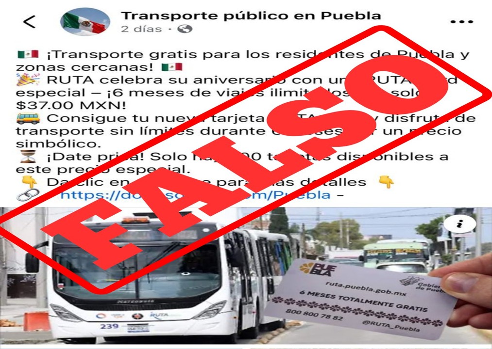 RUTA alerta a la sociedad de una tarjeta falsa