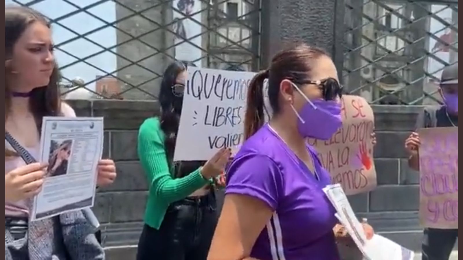 Familiares de Claudia Andrea Ramos realizan manifestación 