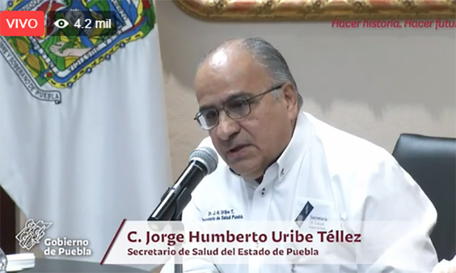 VIDEO Son 82 casos positivos de COVID19 en Puebla; hay 34 hospitalizados