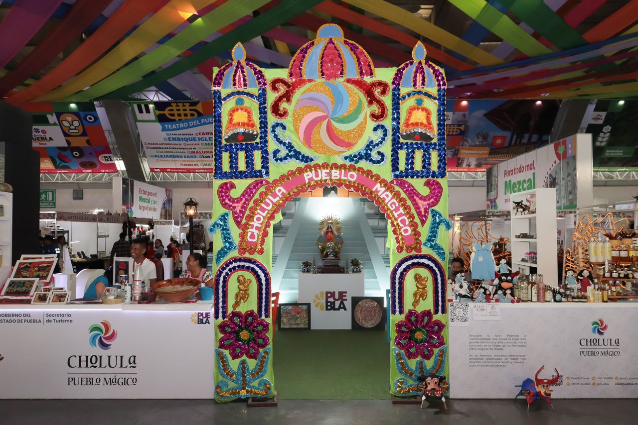 GALERÍA Así luce el Stand de San Pedro Cholula en la Feria de Puebla