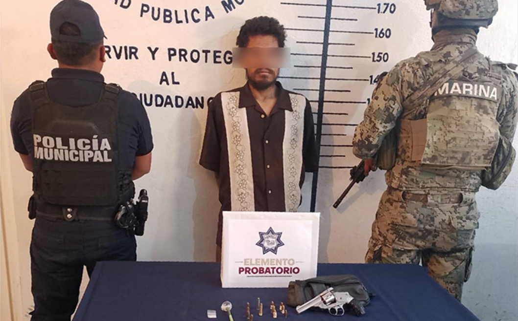 En San Pedro Cholula, detienen a hombre por portación ilícita de un arma 