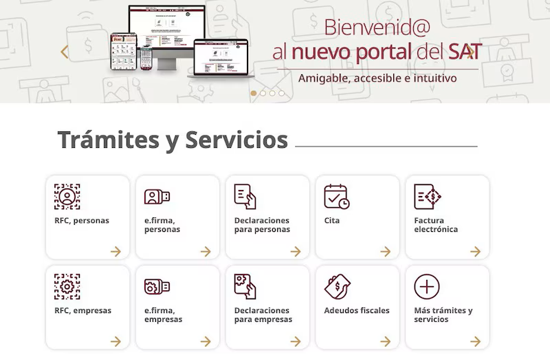 SAT lanza nuevo portal para facilitar trámites a contribuyentes