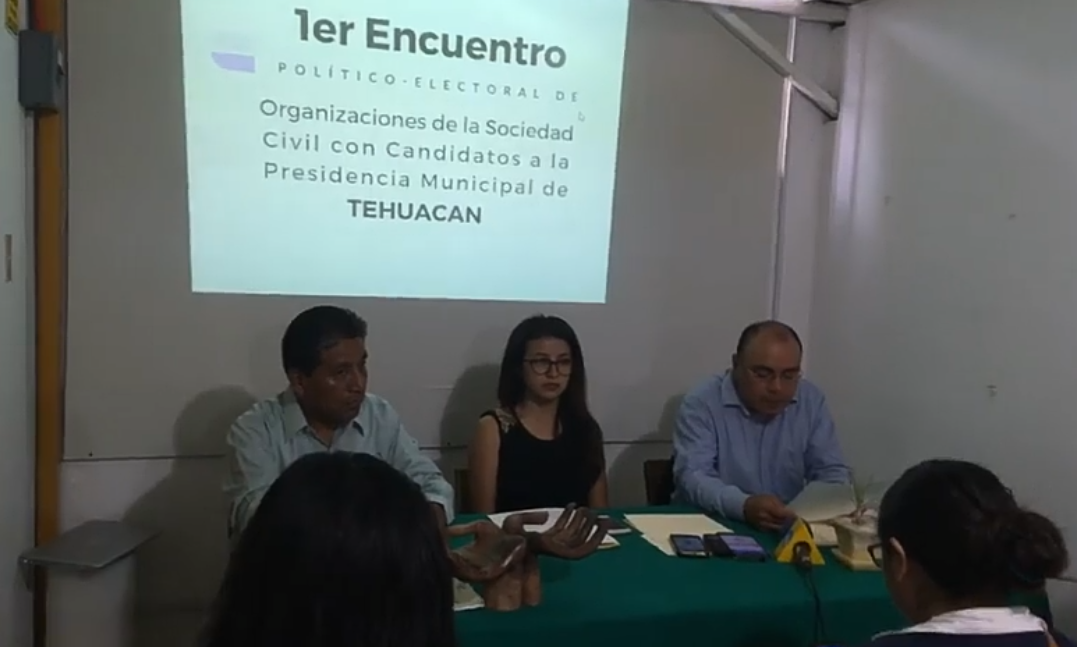 Realizarán asociaciones civiles foro con candidatos en Tehuacán