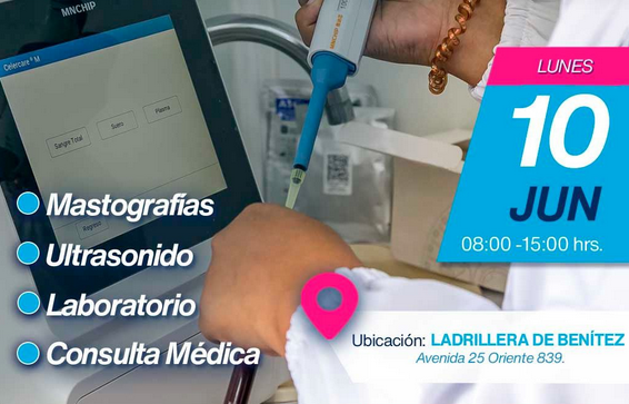 Unidades Preventivas de Salud ofrecerán servicios en Ladrillera de Benítez