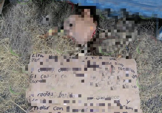 Encuentran cabeza humana con narcomensaje en la entrada de Chiautla de Tapia