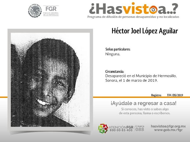 Se  busca en Hermosillo a Héctor López
