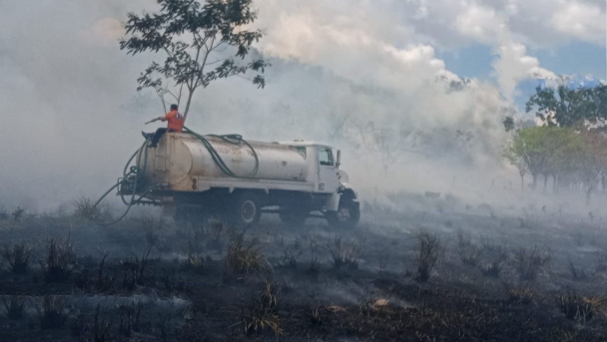Se queman 40 hectáreas de rancho del edil de Venustiano Carranza