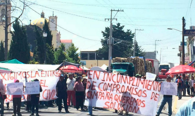 Protestan en comunidad de El Seco y exigen abrir el Registro Civil