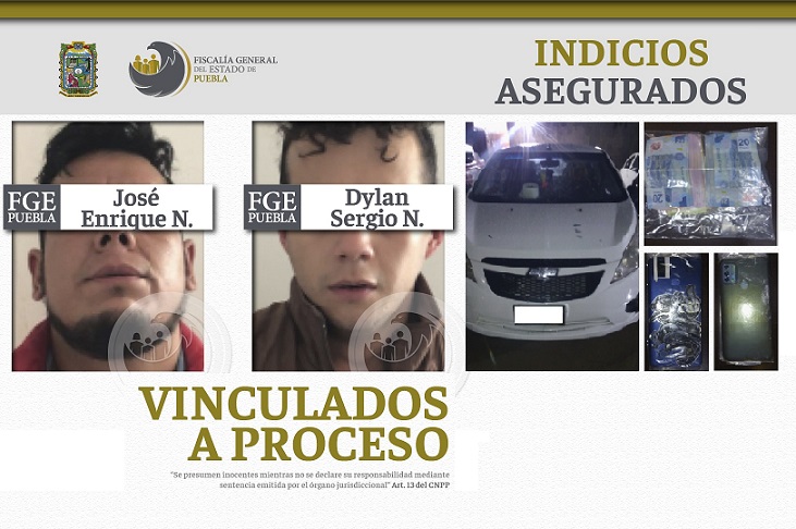 A prisión, José y Dylan por robo y secuestro de automovilista en Puebla