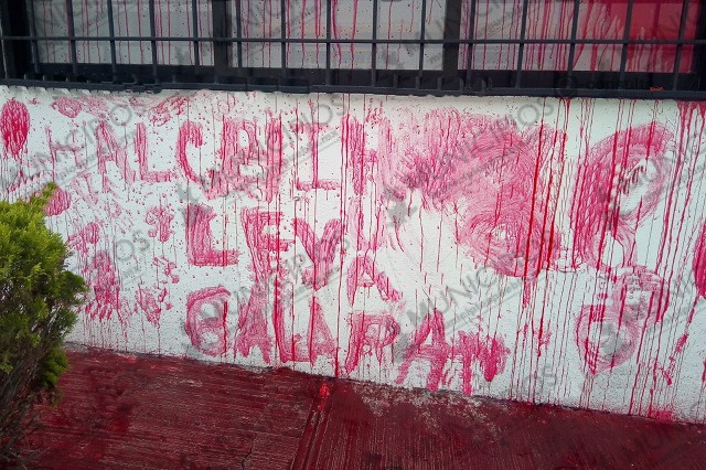 Vandalizan fachada del PAN estatal
